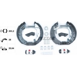 stabdžių trinkelių komplektas Shoe Kit Pro
                                TEXTAR                                84059801,