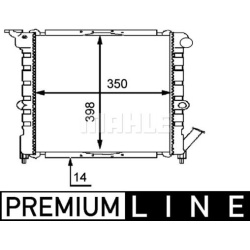Aušinimo radiatorius
                                MAHLE                                                CR 445 000P, MAHLE