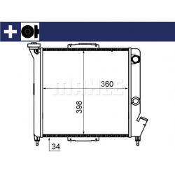 Aušinimo radiatorius
                                MAHLE                                                CR 832 000S, MAHLE