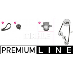 vandens siurblio ir paskirstymo diržo komplektas BEHR *** PREMIUM LINE ***
                                MAHLE            