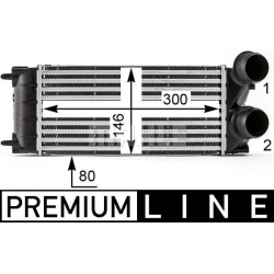 tarpinis suslėgto oro aušintuvas, kompresorius BEHR *** PREMIUM LINE ***
                                MAHLE             