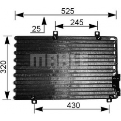 kondensatorius, oro kondicionierius BEHR
                                MAHLE                                               