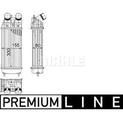 tarpinis suslėgto oro aušintuvas, kompresorius BEHR *** PREMIUM LINE ***
                                MAHLE             