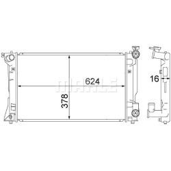 Aušinimo radiatorius
MAHLE CR 1529 000S, MAHL