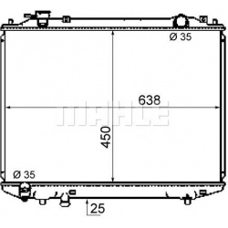 Aušinimo radiatorius
                                MAHLE                                                CR 1746 000S, MAHL