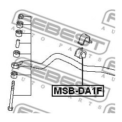 stabilizatoriaus įvorė
                                FEBEST                                MSB-DA1F, Nenurodytas gamintoj
