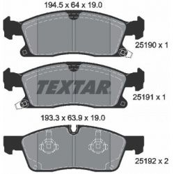 stabdžių trinkelių rinkinys, diskinis stabdys Q+
                                TEXTAR                                   
