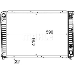 Aušinimo radiatorius
                                MAHLE                                                CR 654 000S, MAHLE