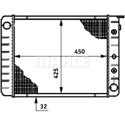 Aušinimo radiatorius
                                MAHLE                                                CR 653 000S, MAHLE