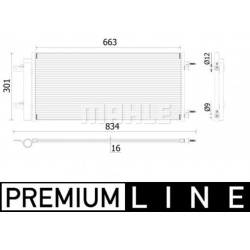 kondensatorius, oro kondicionierius BEHR *** PREMIUM LINE ***
                                MAHLE                          