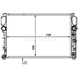 Aušinimo radiatorius
                                MAHLE                                                CR 513 000S, MAHLE