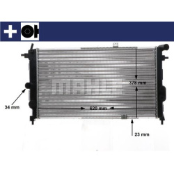 Aušinimo radiatorius
                                MAHLE                                                CR 438 000S, MAHLE
