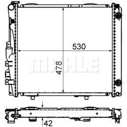 Aušinimo radiatorius
                                MAHLE                                                CR 290 000S, MAHLE