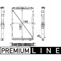 Aušinimo radiatorius
                                MAHLE                                                CR 819 000P, MAHLE
