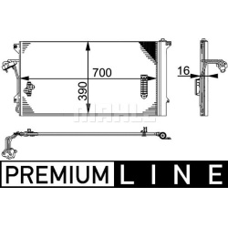kondensatorius, oro kondicionierius BEHR *** PREMIUM LINE ***
                                MAHLE                          