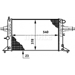 Aušinimo radiatorius
                                MAHLE                                                CR 637 000S, MAHLE