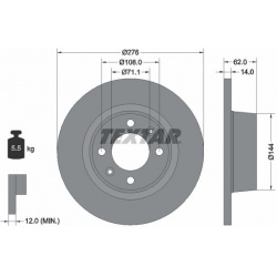stabdžių diskas (1vnt)
                                TEXTAR                                                92107900, TEXT