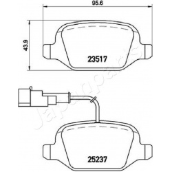 stabdžių trinkelių rinkinys, diskinis stabdys
                                JAPANPARTS                                PP