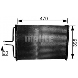 kondensatorius, oro kondicionierius BEHR
                                MAHLE                                AC 222 000S, MA