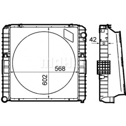 Aušinimo radiatorius
                                MAHLE                                CR 1914 000P, MAHLE, CR 1914 000P,