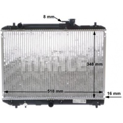 Aušinimo radiatorius
                                MAHLE                                CR 743 000S, MAHLE, CR743000S, aut