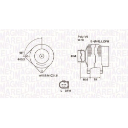 kintamosios srovės generatorius
                                MAGNETI MARELLI                                063731757010,