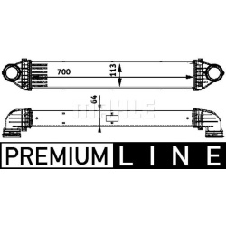 tarpinis suslėgto oro aušintuvas, kompresorius BEHR *** PREMIUM LINE ***
                                MAHLE             