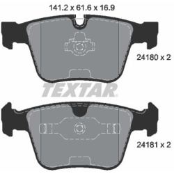 stabdžių trinkelių rinkinys, diskinis stabdys Q+
TEXTAR