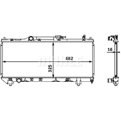 Aušinimo radiatorius
MAHLE CR 543 000S, MAHLE