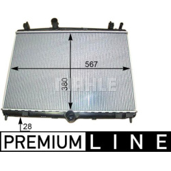 Aušinimo radiatorius
                                MAHLE                                                CR 2113 000P, MAHL