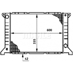 Aušinimo radiatorius
                                MAHLE                                CR 623 000S, MAHLE, CR623000S, aut