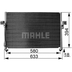 kondensatorius, oro kondicionierius BEHR
                                MAHLE                                               