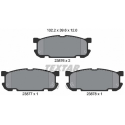 stabdžių trinkelių rinkinys, diskinis stabdys
TEXTAR