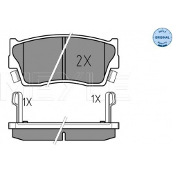 stabdžių trinkelių rinkinys, diskinis stabdys MEYLE-ORIGINAL: True to OE.
                                                