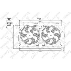ventiliatorius, radiatoriaus
                                STELLOX                                29-99279-SX, STELLOX, 29-
