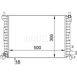 Aušinimo radiatorius
                                MAHLE                                                CR 375 000S, MAHLE