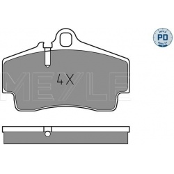 stabdžių trinkelių rinkinys, diskinis stabdys MEYLE-PD: Advanced performance and design.
                                 