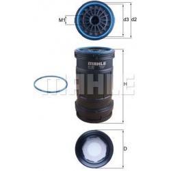 kuro filtras CleanLine
                                MAHLE                                                KC697D, MAHLE, KC