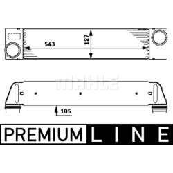tarpinis suslėgto oro aušintuvas, kompresorius BEHR *** PREMIUM LINE ***
MAHLE