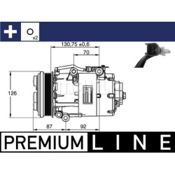 kompresorius, oro kondicionierius BEHR *** PREMIUM LINE ***
                                MAHLE                            