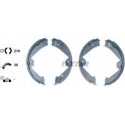 stabdžių trinkelių komplektas, stovėjimo stabdis
                                TEXTAR                                91