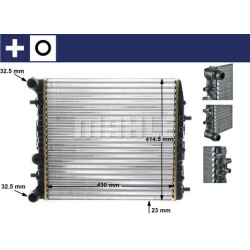 Aušinimo radiatorius
                                MAHLE                                CR 454 000S, MAHLE, CR454000S, aut