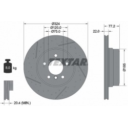 stabdžių diskas (1vnt) PRO+
                                TEXTAR                                                92295505,