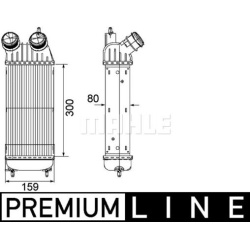 tarpinis suslėgto oro aušintuvas, kompresorius BEHR *** PREMIUM LINE ***
                                MAHLE             