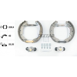 stabdžių trinkelių komplektas Shoe Kit Pro
                                TEXTAR                                84052701,