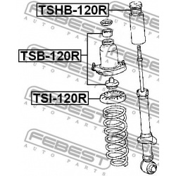 tarpiklio įvorė, amortizatorius
                                FEBEST                                TSB-120R, Nenurodytas