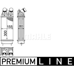 tarpinis suslėgto oro aušintuvas, kompresorius BEHR *** PREMIUM LINE ***
                                MAHLE             