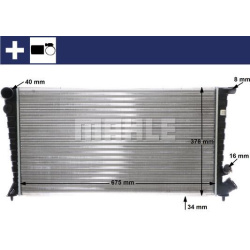Aušinimo radiatorius
MAHLE CR 750 000S, MAHLE