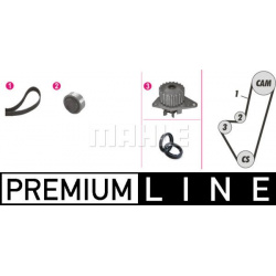 vandens siurblio ir paskirstymo diržo komplektas BEHR *** PREMIUM LINE ***
                                MAHLE            