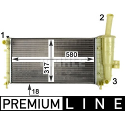 Aušinimo radiatorius
                                MAHLE                                                CR 1108 000P, MAHL